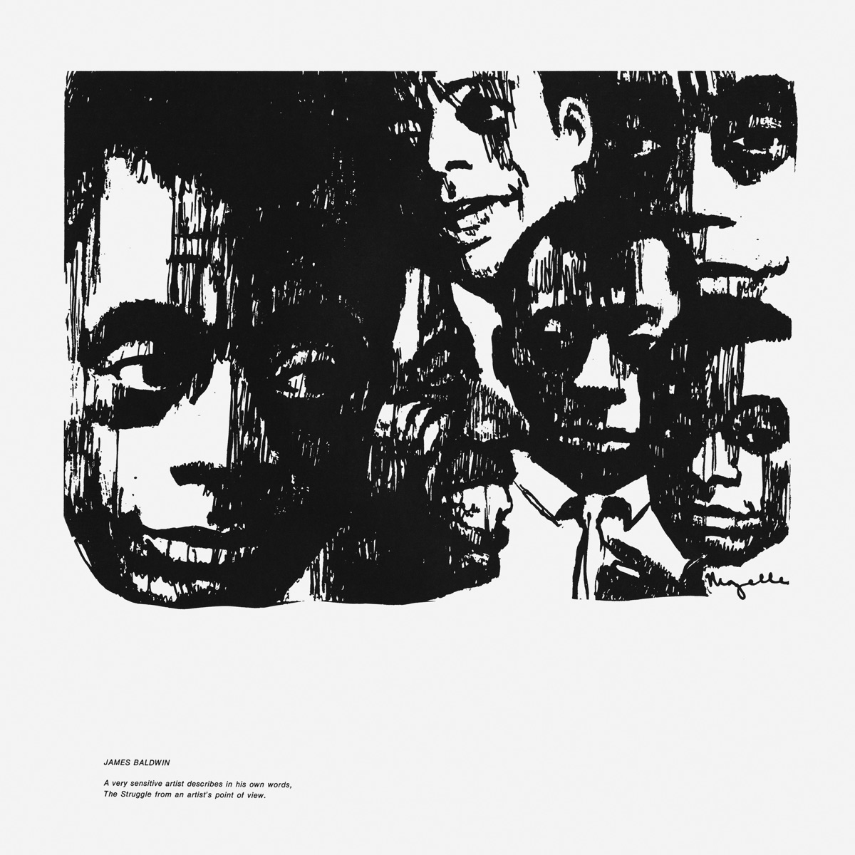 The Struggle by James Baldwin album cover