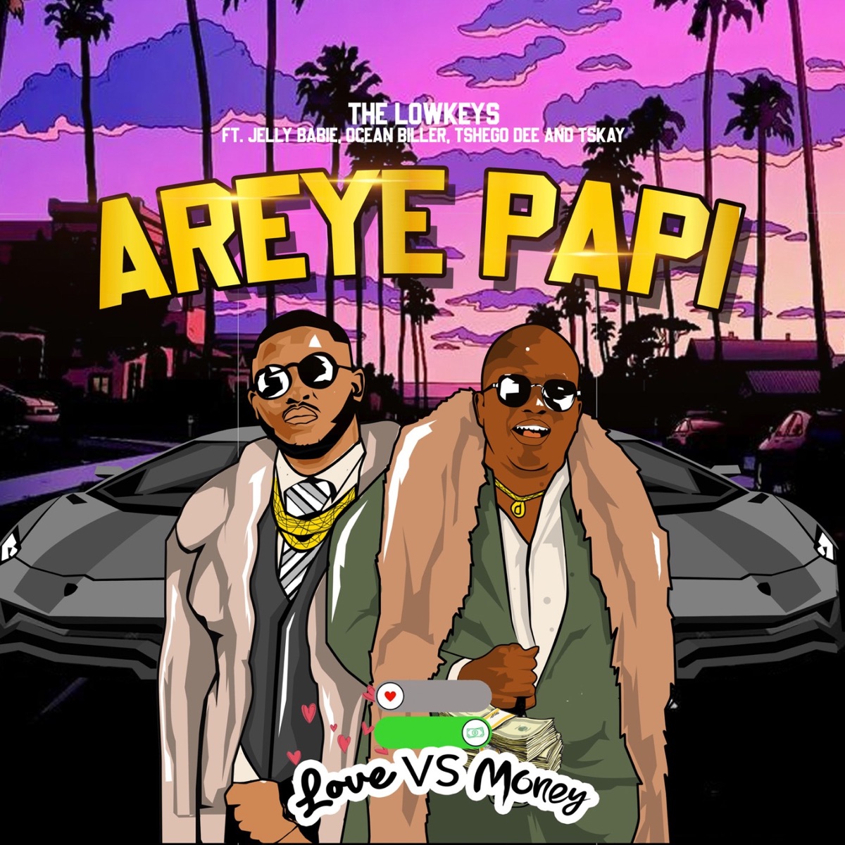 Areye Papi (feat. Jelly Babie, Tshego Dee, Tskay de Musiq & Ocean Biller) - Single by The Lowkeys album cover