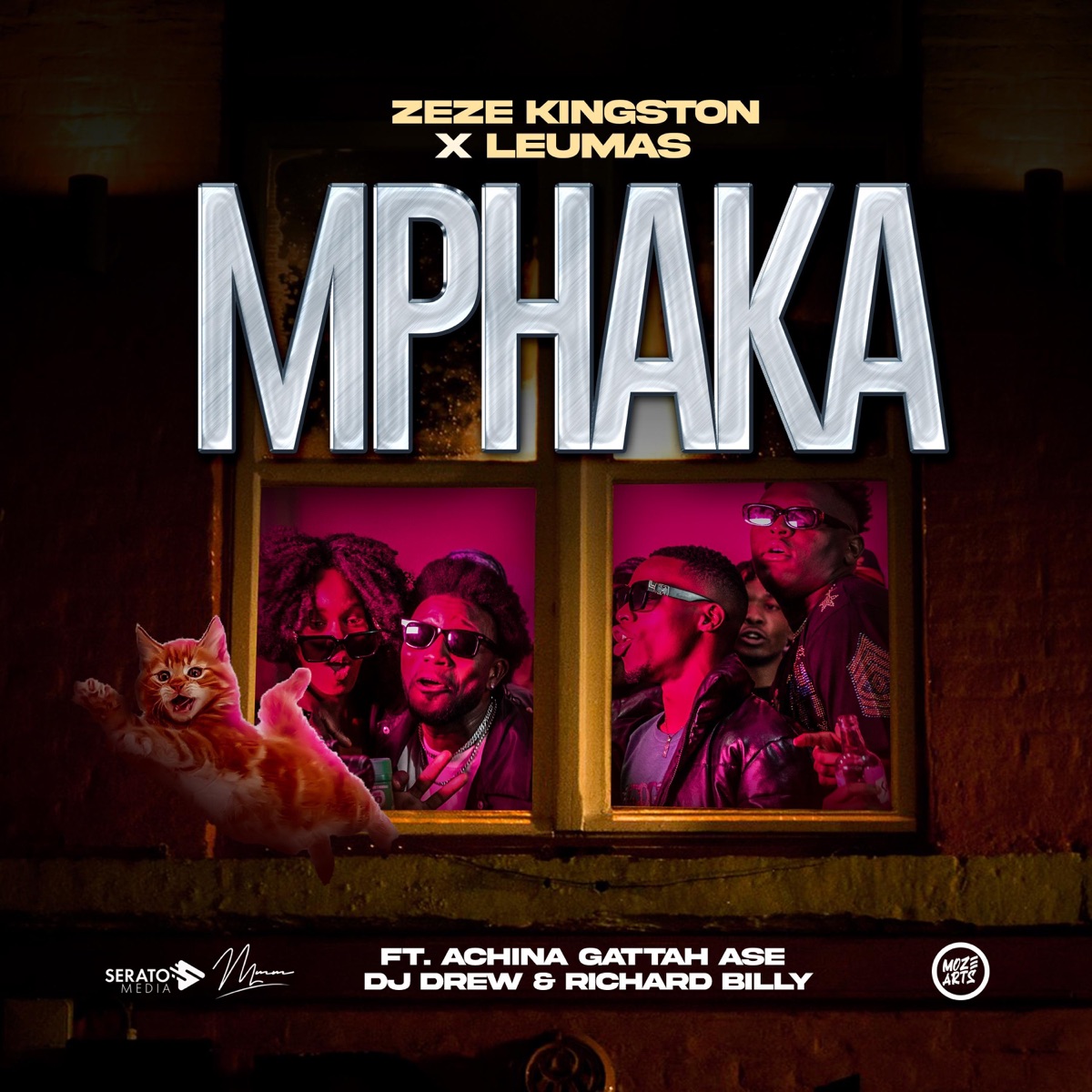 Mphaka (feat. Achina Gattah Ase, DJ Drew & Richard Billy) - Single by Zeze Kingston & Leumas album cover