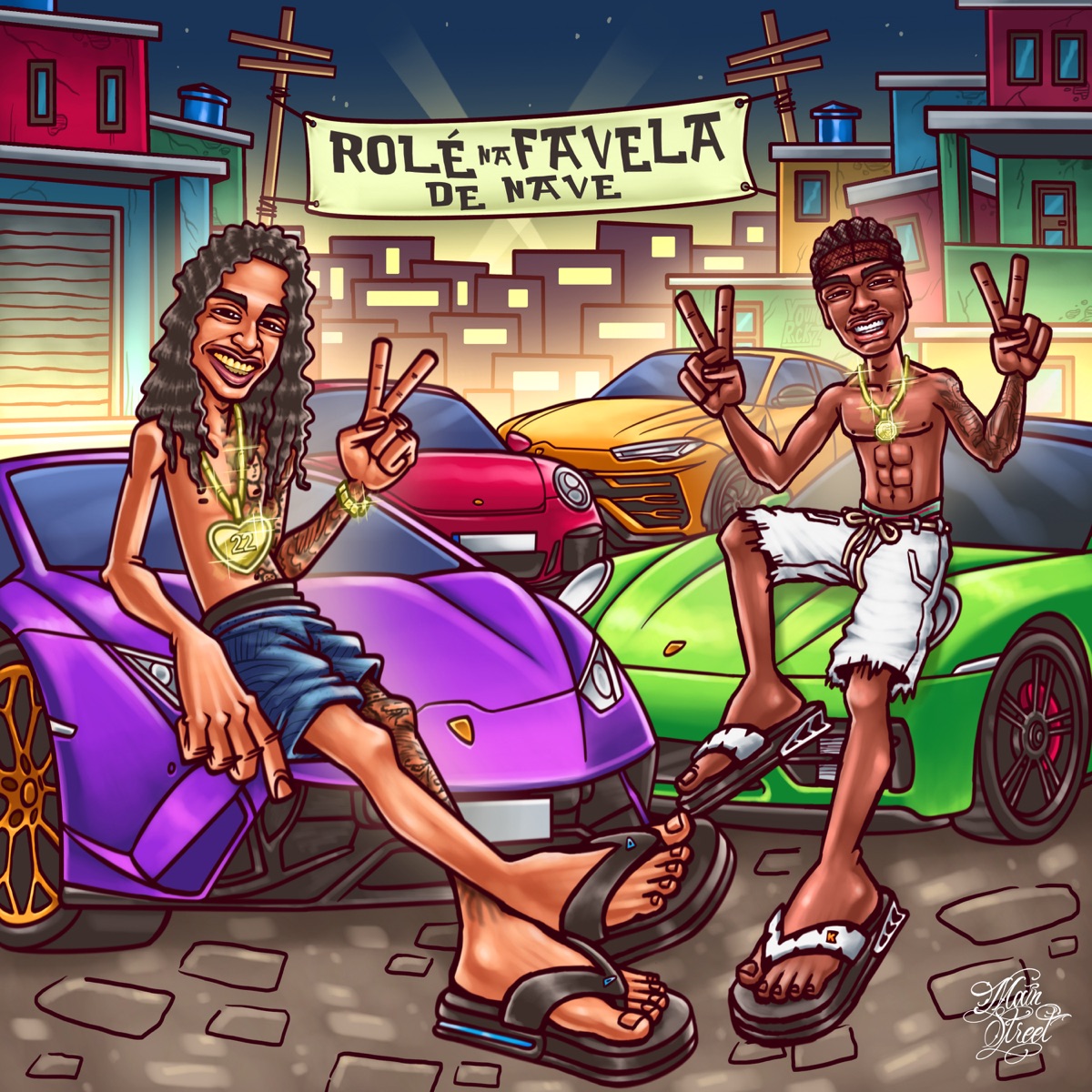Rolé na Favela de Nave (feat. MC K9, Mc Smith & Mainstreet) - Single by Oruam, Didi & Dj Lc da Roça album cover