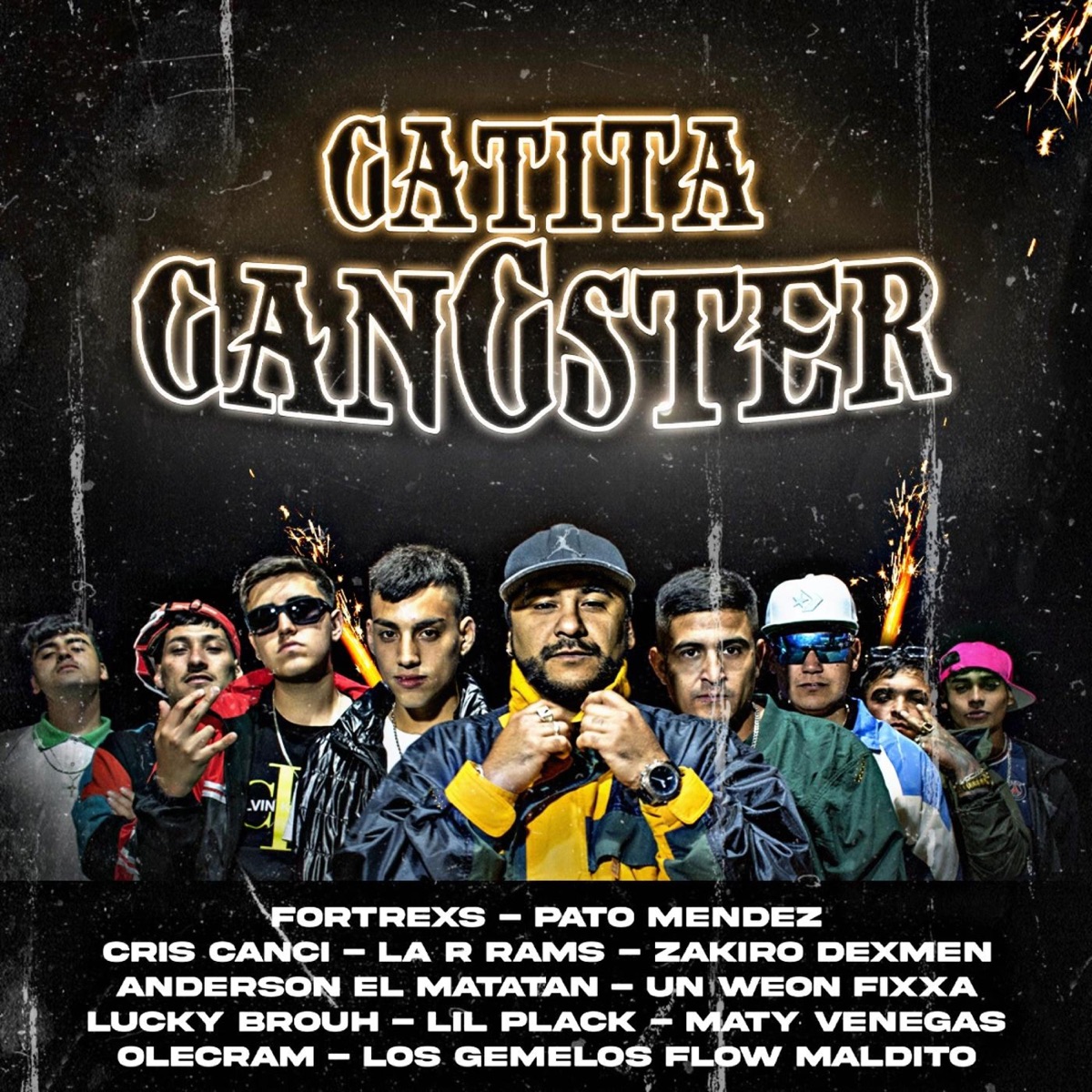 Gatita Gangster - Bella Records 90 (feat. Pato Méndez, Maty Venegas, Zakiro Dex Manes, Rams, El Gemelo, Lucky Brouh, Un Wn Fixxha, Anderson El Matatan, Olecram, Lil Plack & Cris Canci) - Single by Fortrexs_mc album cover