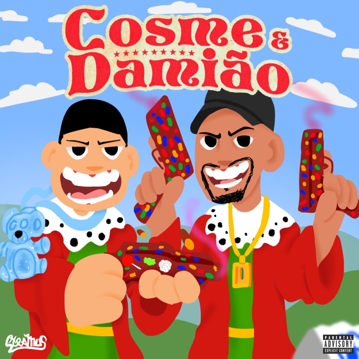 Cosme & Damião (feat. Fella Rap) - Single by Corleone, Novato MC & Maipo Beats album cover