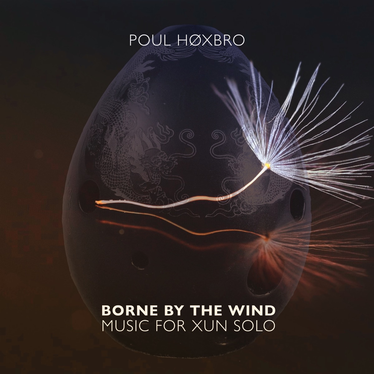 Borne by the Wind - Music for Xun Solo by Poul Hoxbro album cover