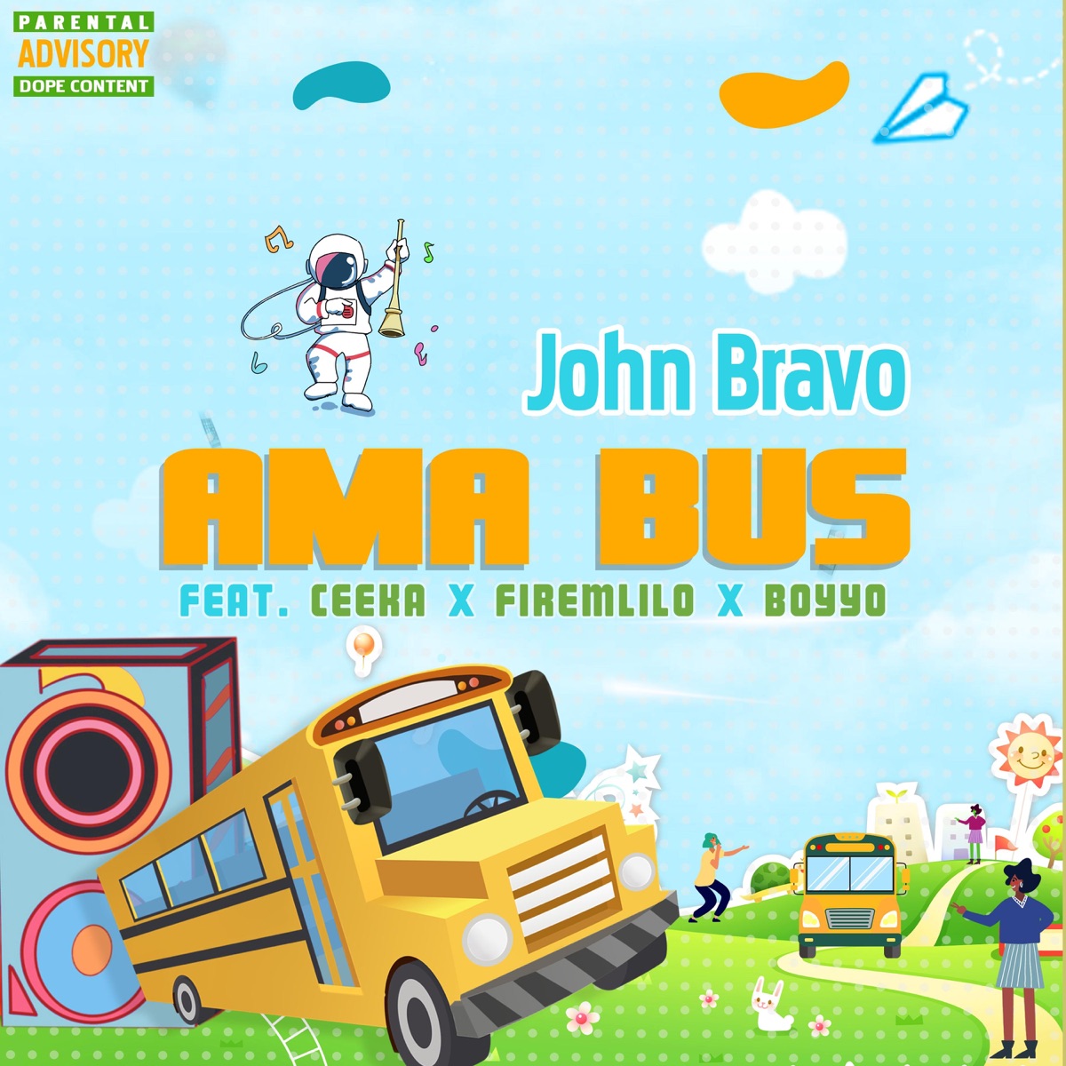 Amabus (feat. Firemlilo, ceeka & boyyo) - Single by John bravo album cover