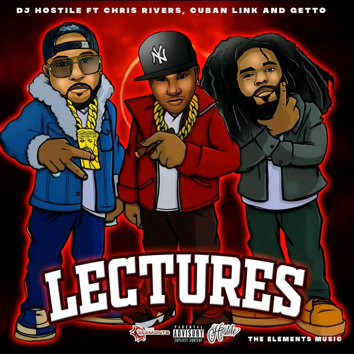 Lectures (feat. Chris Rivers, Getto & DJ Hostile) - Single by Cuban Link album cover