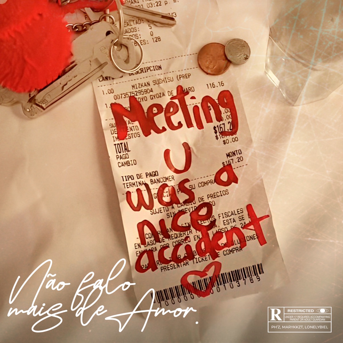 Não Falo Mais de Amor - Single by MaryRizz, Ph'z & lonelybiel album cover