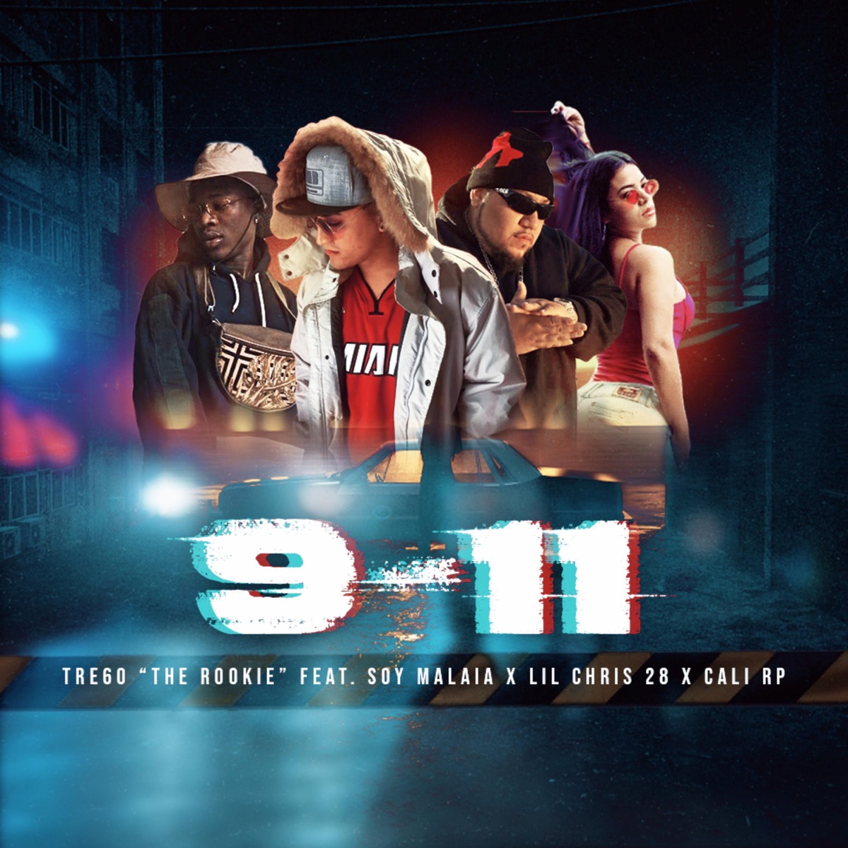 911 (feat. Soy Malaia, Lil Chris28 & Cali RP) - Single by Tre60 "The Rookie" album cover