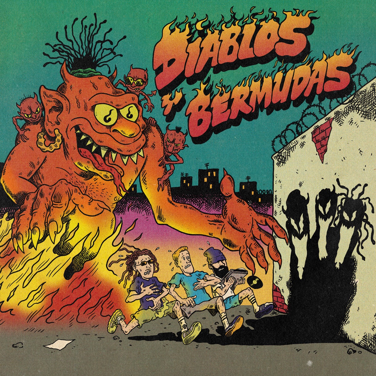 Diablos y Bermudas by Cráneo, Lasser & Gxnzx album cover