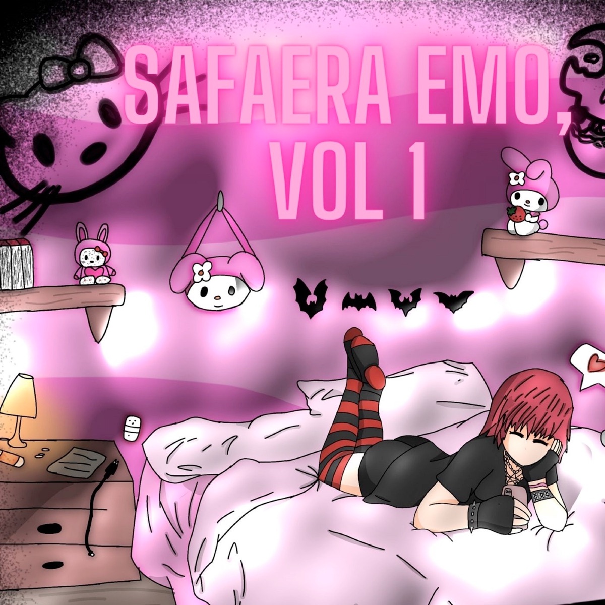 Safaera Emo, Vol 1 (feat. Biowaverave, conan kid, Garxu, sakurashawty, Perezi, Borax, SINCESE, oh.bl00, Sadik & Xinalbis) - Single by Lucky ES, Nikell & HelaBroke album cover