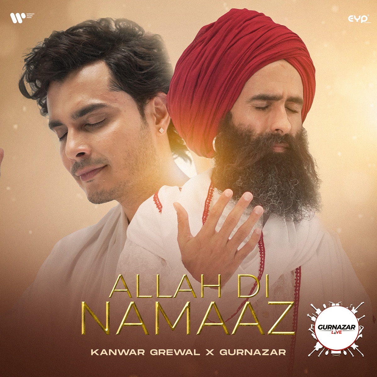 Allah Di Namaaz - Single by Gurnazar, Kartik Dev & Kanwar Grewal album cover