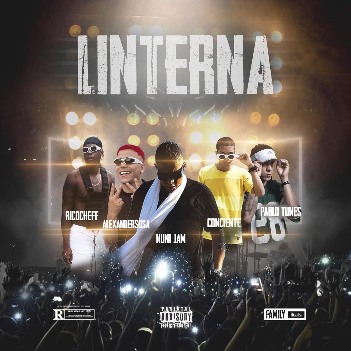 Linterna (feat. Ricocheff, Conciente & JF Colombia) - Single by Nuni Jam album cover