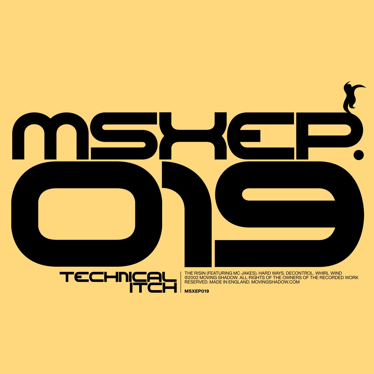 Moving Shadow MSXEP019 - EP by Technical Itch album cover