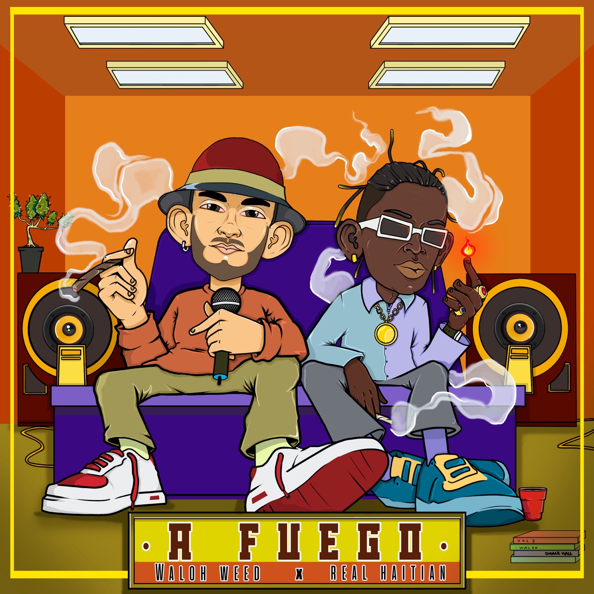 A Fuego (feat. Real Haitian) - Single by Waloh Weed album cover