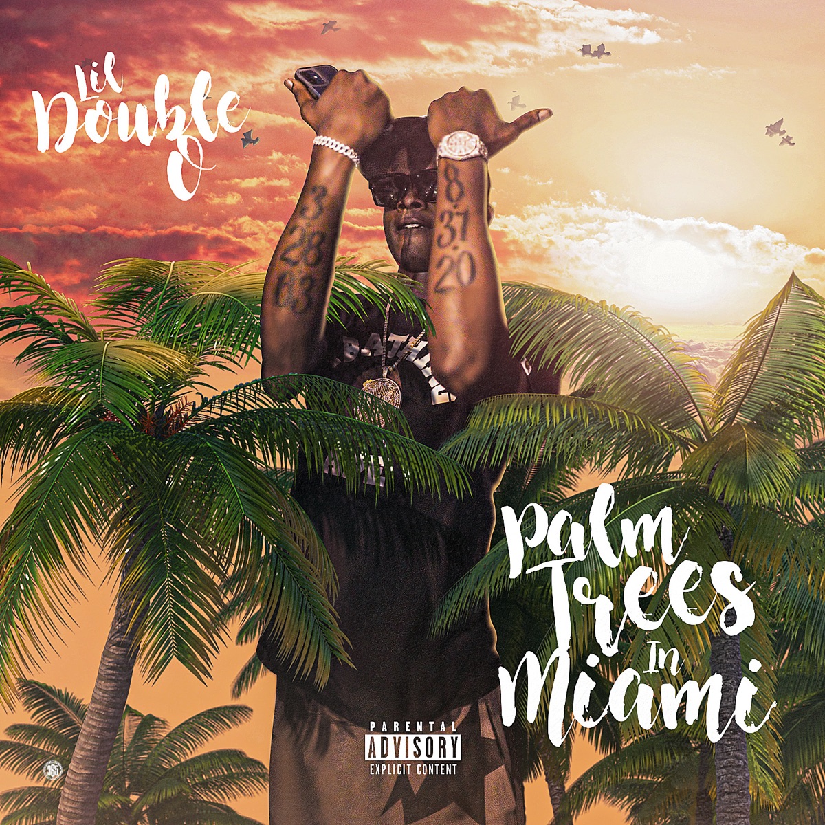 Palm Trees in Miami - Single by Lil Double 0 album cover artwork