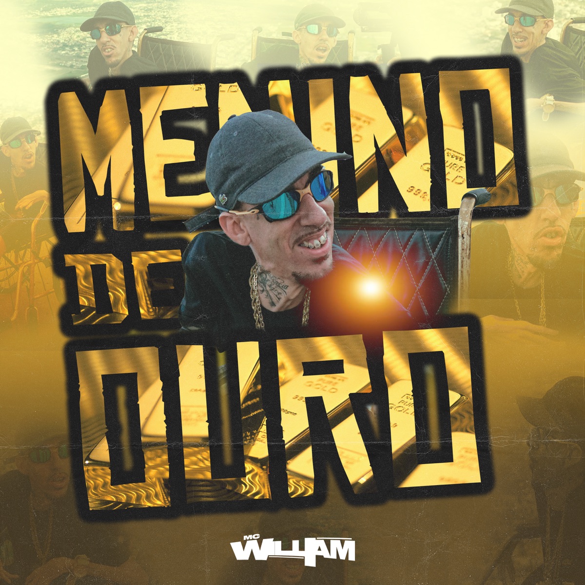 Menino de Ouro - Single by MC William album cover