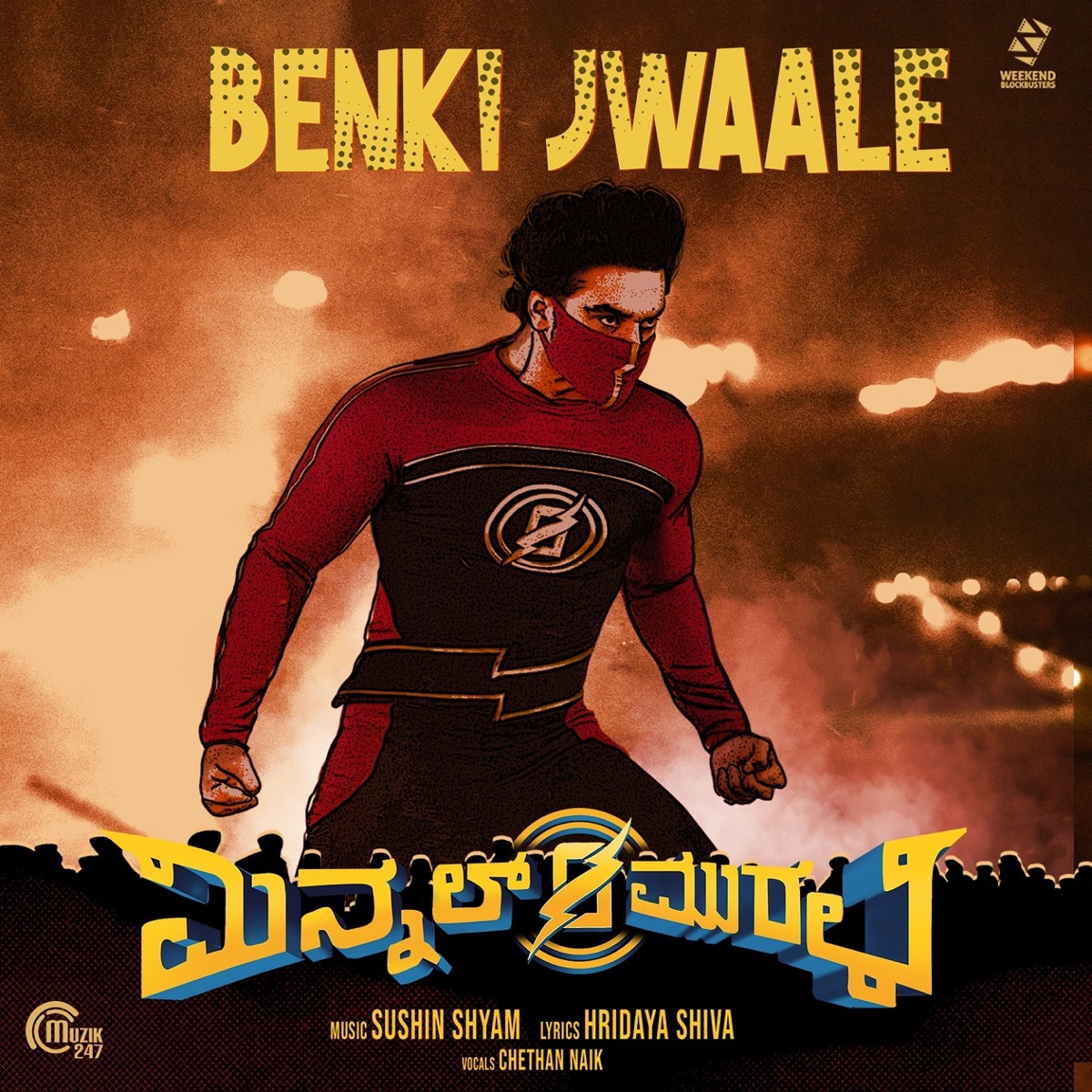 Benki Jwaale (From "Minnal Murali") - Single by Chethan Naik & Sushin Shyam album cover