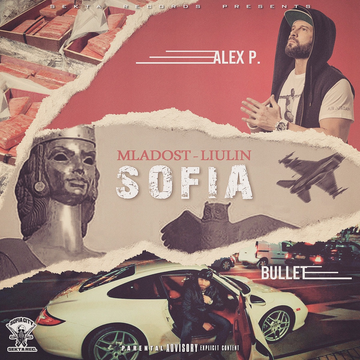 Mladost - Lulin Sofia (feat. Bullet) - Single by Alex P. album cover