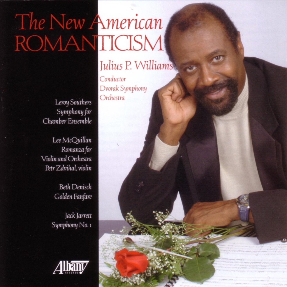 The New American Romanticism by Dvorak Symphony Orchestra, Julius Williams & Petr Zdvihal album cover