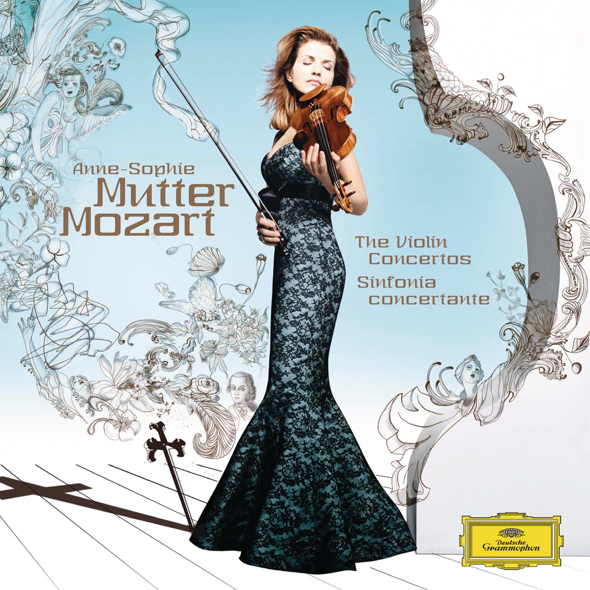 Mozart: Violin Concertos Nos. 1-5 & Sinfonia Concertante by Anne-Sophie Mutter & London Philharmonic Orchestra album cover