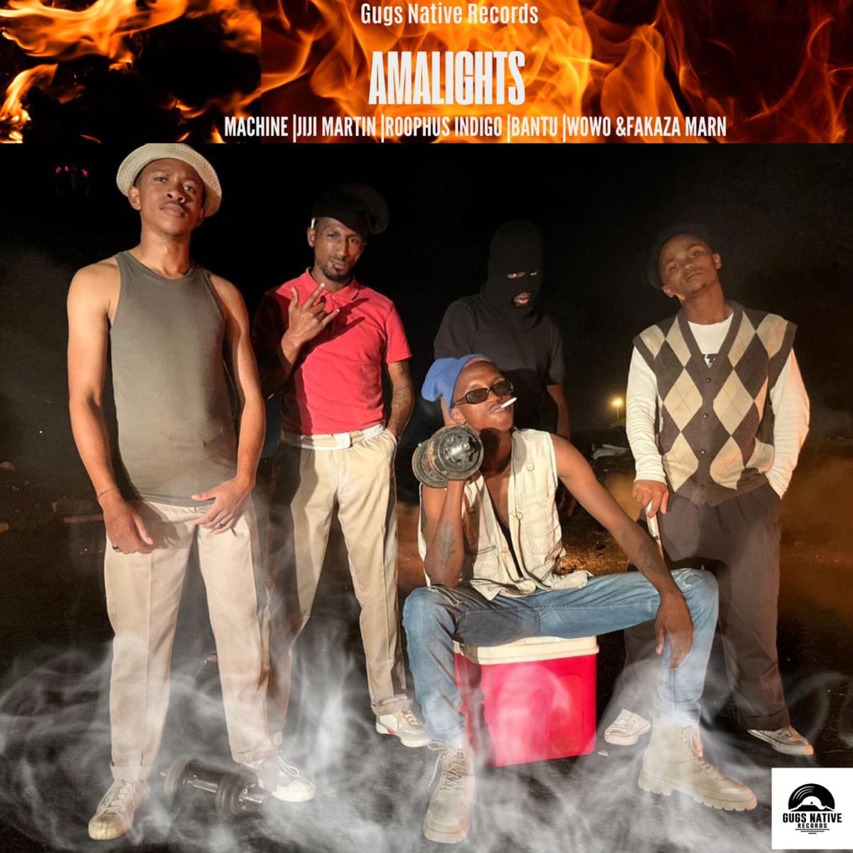 AmaLights (feat. MACHINE, JIJI MARTIN, ROOPHUS INDIGO, BANTU, WOWO & FAKAZA MARN) - Single by Gugs Native Records album cover