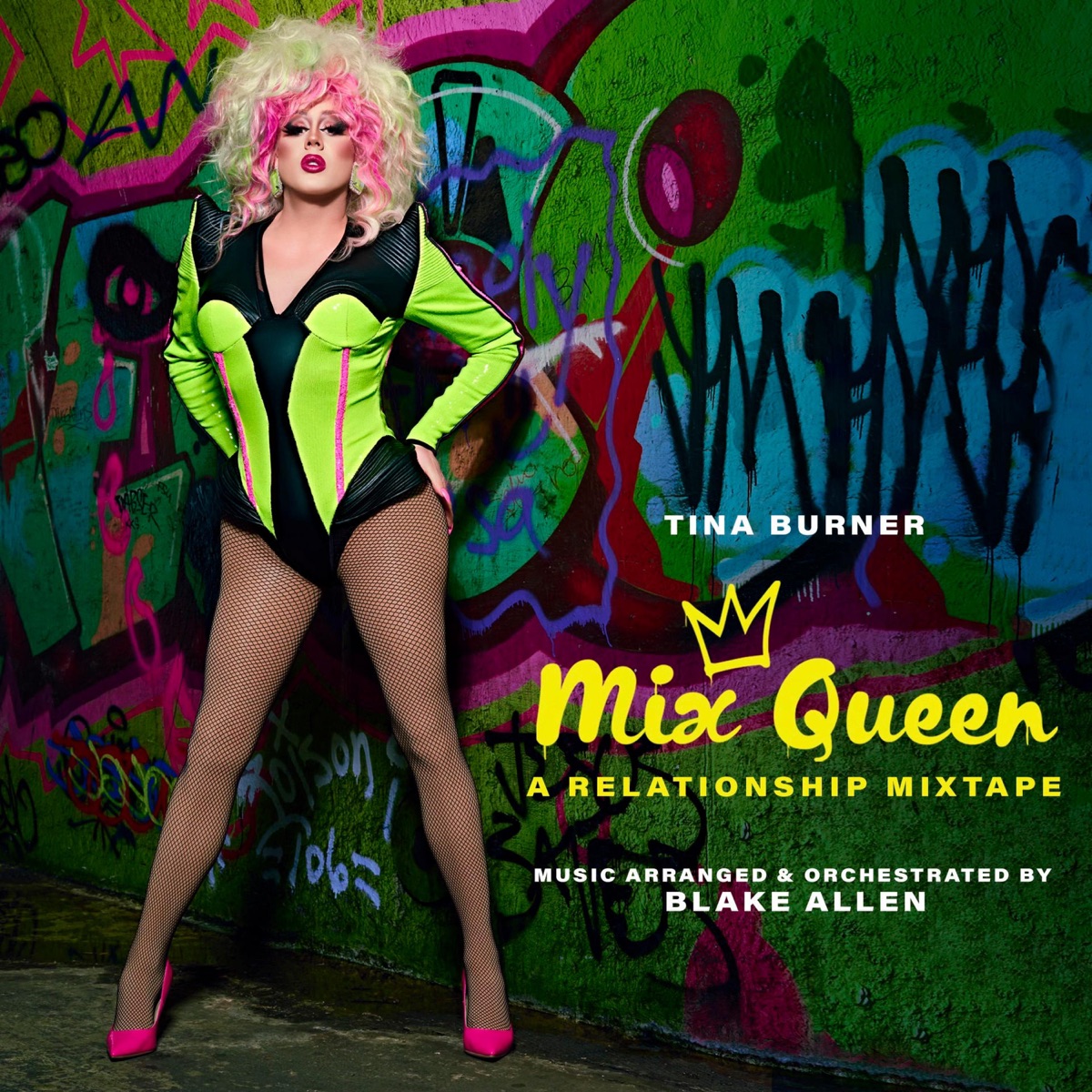 Mix Queen: A Relationship Mixtape by Tina Burner & Blake Allen album cover
