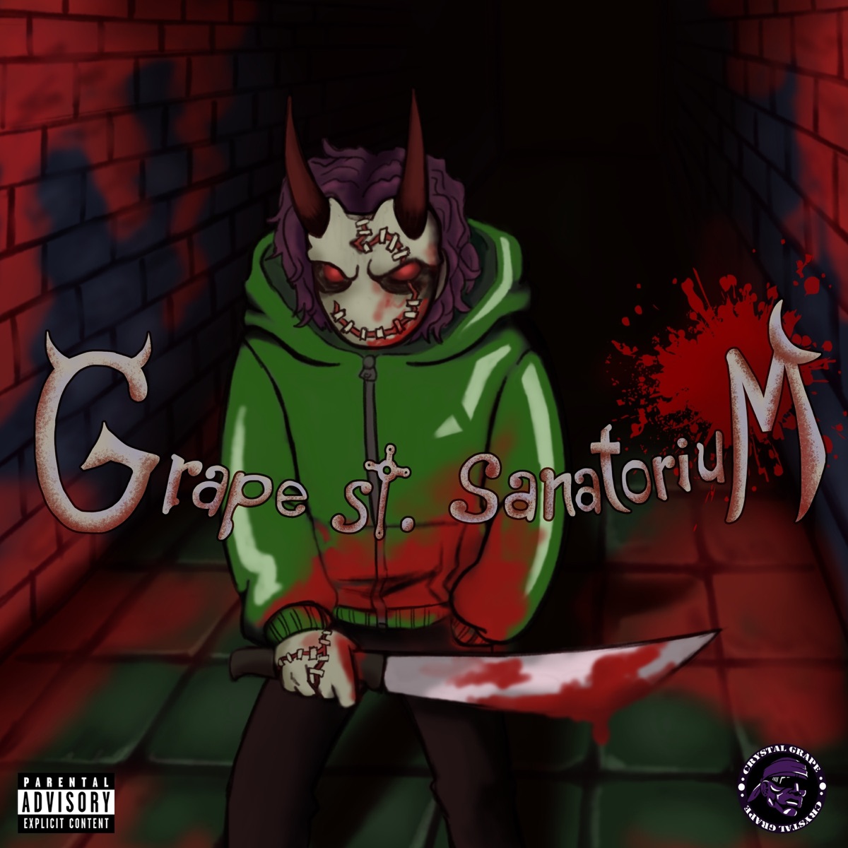 Grape St. Sanatorium - Single by crystalgrapefamily, Escuridão wL & Axsun album cover
