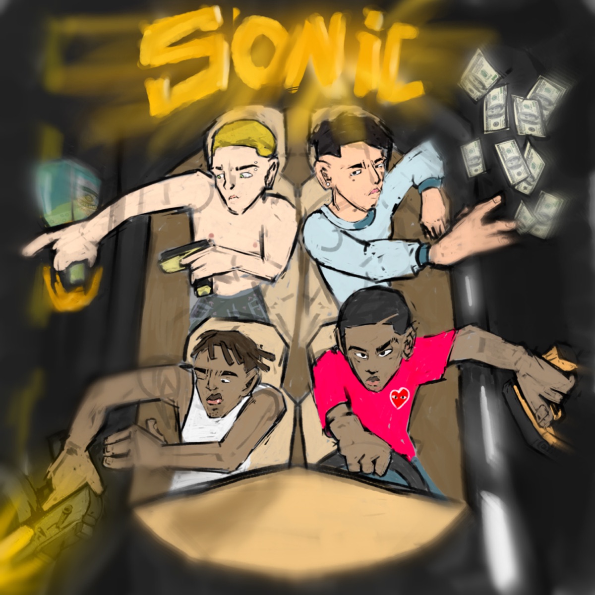 Sonic (feat. YoungGone99, Topa MC & Stanlay) - Single by 2K The Rich album cover
