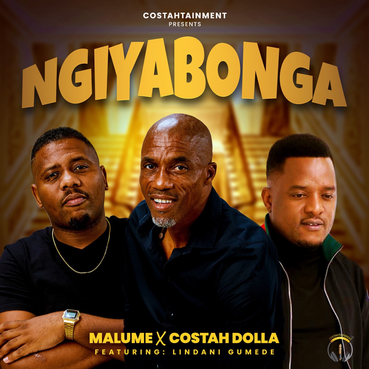 Ngiyabonga (feat. Lindani Gumede) - Single by Malume & Costah Dolla album cover
