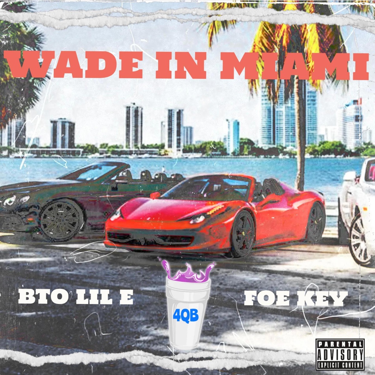 WADE IN MIAMI (feat. BTO Lil E & FOE KEY) - Single by 4th Quarter Boyz album cover