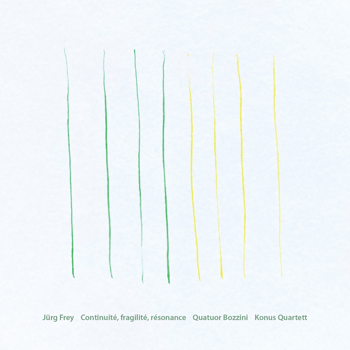 Continuite, fragilite, resonance by Quatuor Bozzini & Konus Quartett album cover