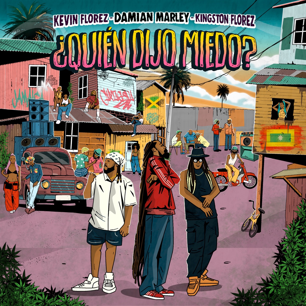 Quién Dijo Miedo - Single by Kevin Florez, Damian "Jr. Gong" Marley & Kingston Florez album cover