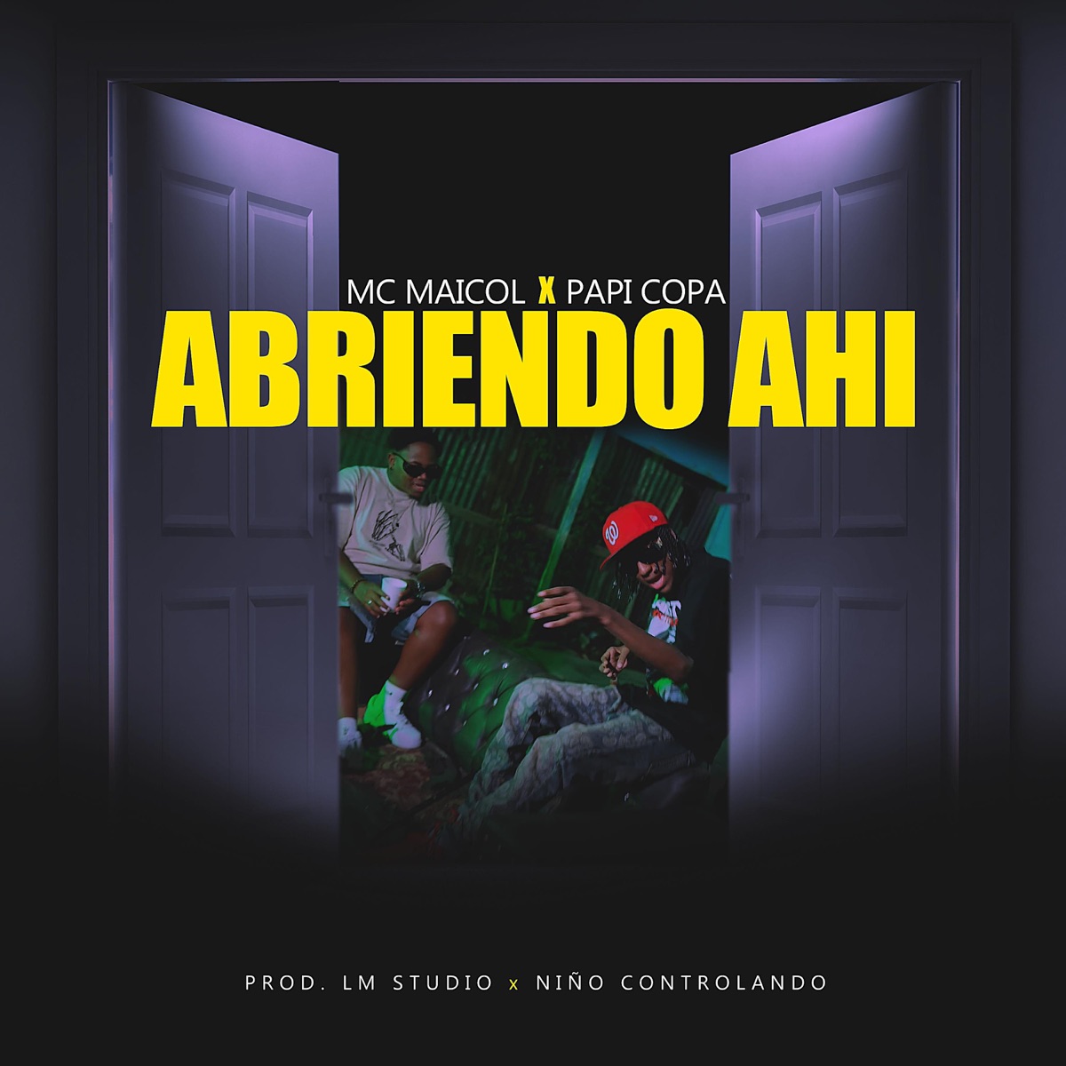 ABRIENDO AHI (feat. Mc Maicol & Papi Copa) - Single by Niño Controlando album cover