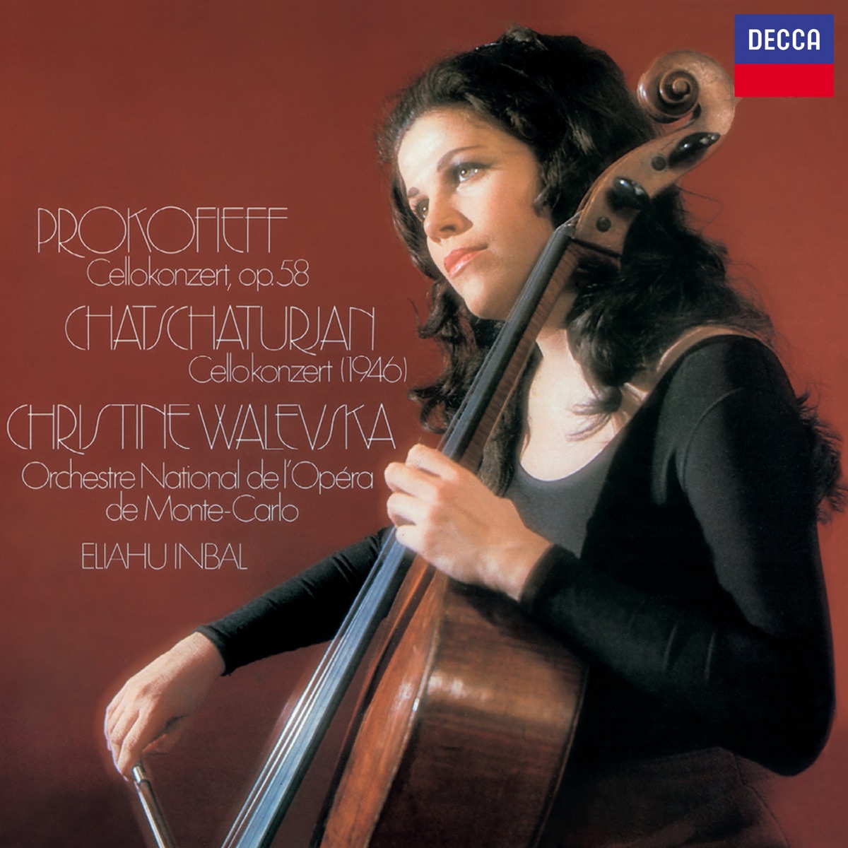 Prokofiev & Khachaturian Cello Concertos by Christine Walevska, Orchestre Philharmonique De Monte-Carlo & Eliahu Inbal album cover