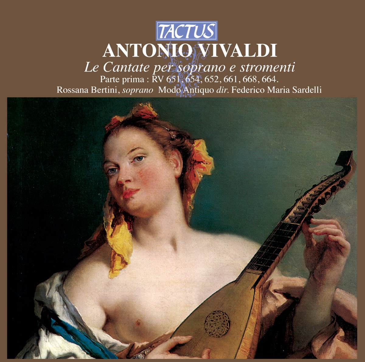 Vivaldi: Le cantate, Vol. 1 by Rossana Bertini, Modo Antiquo & Federico Maria Sardelli album cover