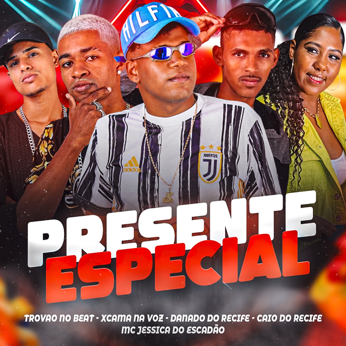 Presente Especial (feat. xcama na voz) - Single by Danado do Recife, Mc Jessica do escadão & Mc Caio do Recife album cover