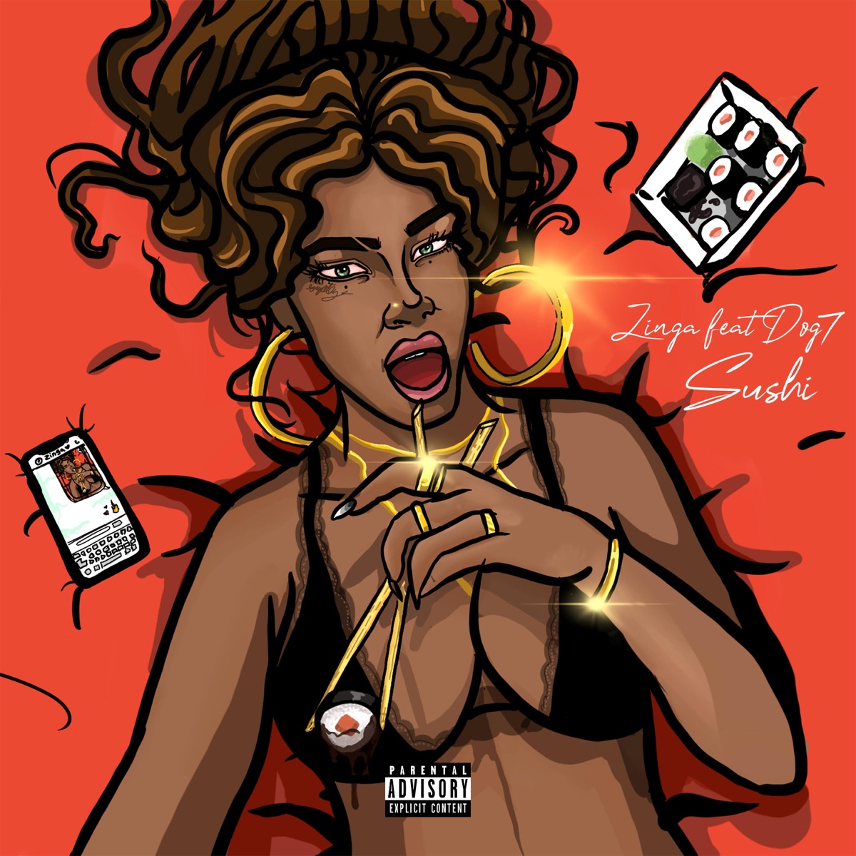Sushi (feat. Dog7) - Single by Zinga album cover