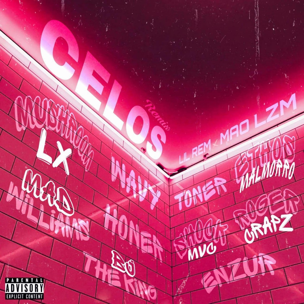 Celos (feat. BJ The King, MaDWILLIAMS, Honer, Mushroom LX, Ethos MalMorro, Enzur, Roger Crapz, xowavy, Shock mvc V & El Tonersito) [Remix] - Single by Mao LzM & Lil Rem album cover