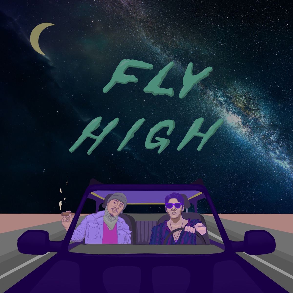 Fly High - Single by Dase Locc & Lobo Samurai album cover