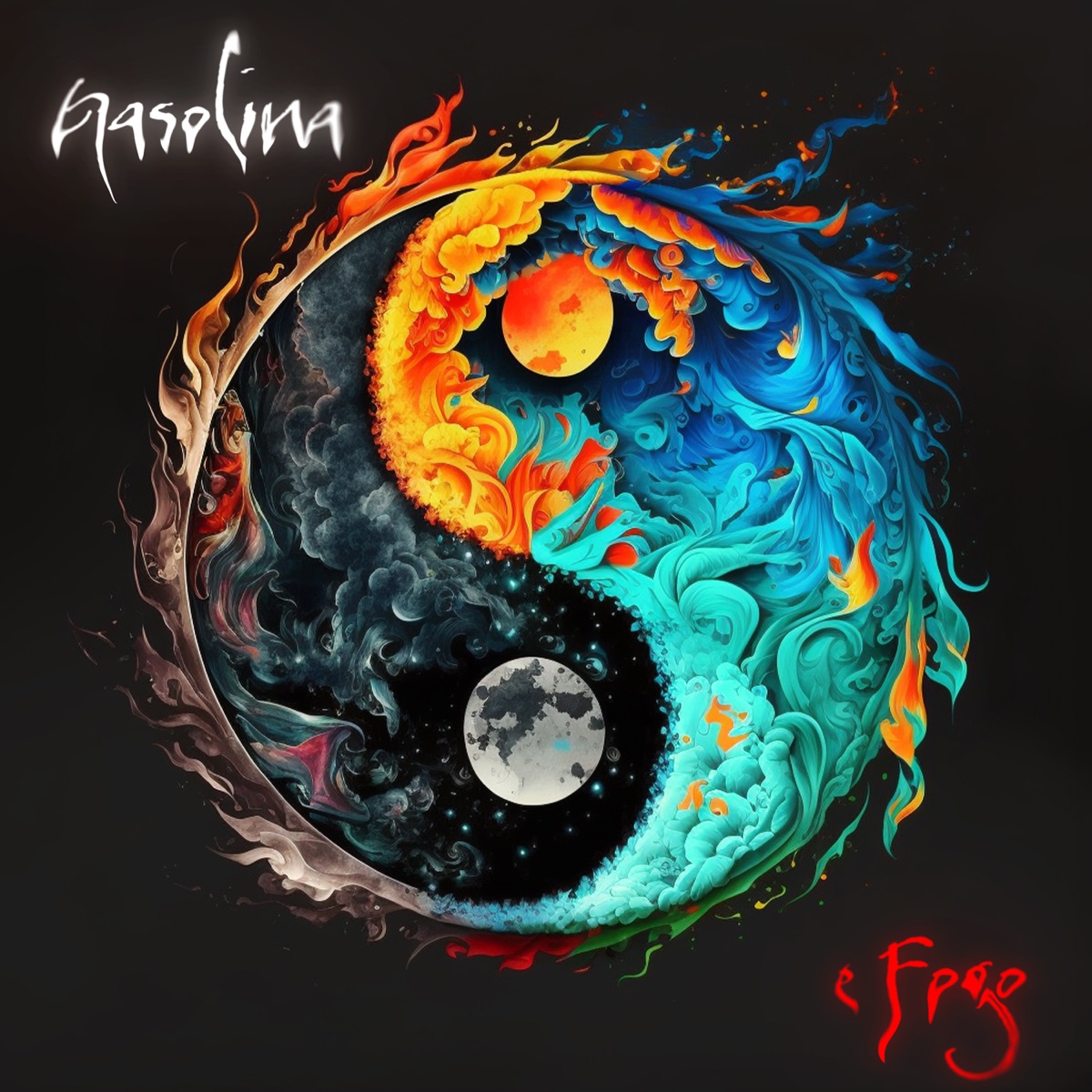 Gasolina e fogo - Single by Real Nage, Indie Space & Sadnation album cover