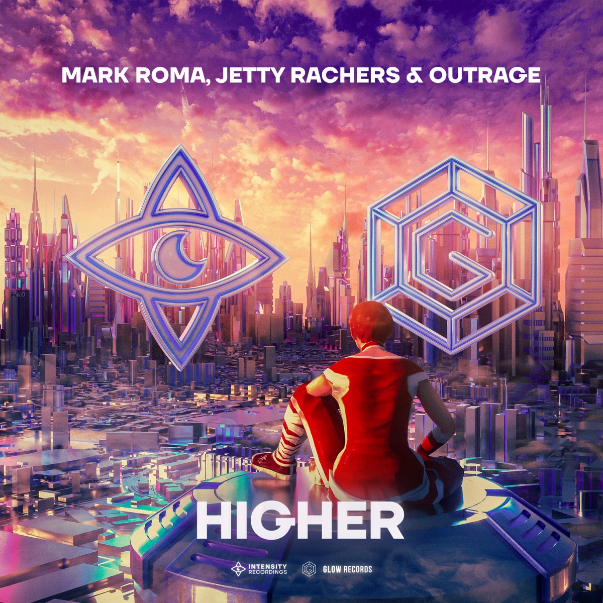 Higher - Single by Mark Roma, Jetty Rachers & OUTRAGE album cover