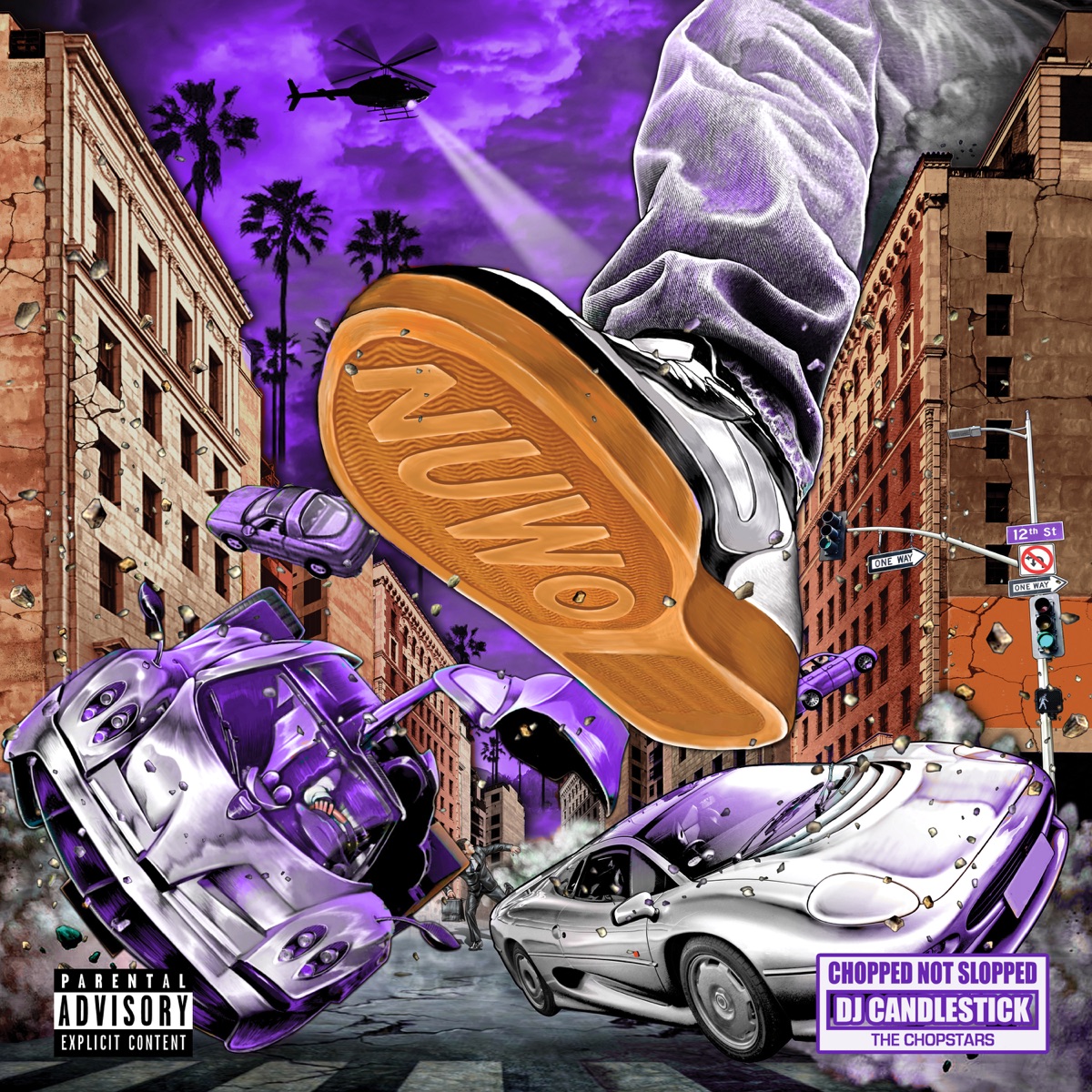 LARGER THAN LIFE (CHOPPED NOT SLOPPED) by Brent Faiyaz, ISO Supremacy & DJ Candlestick album cover artwork