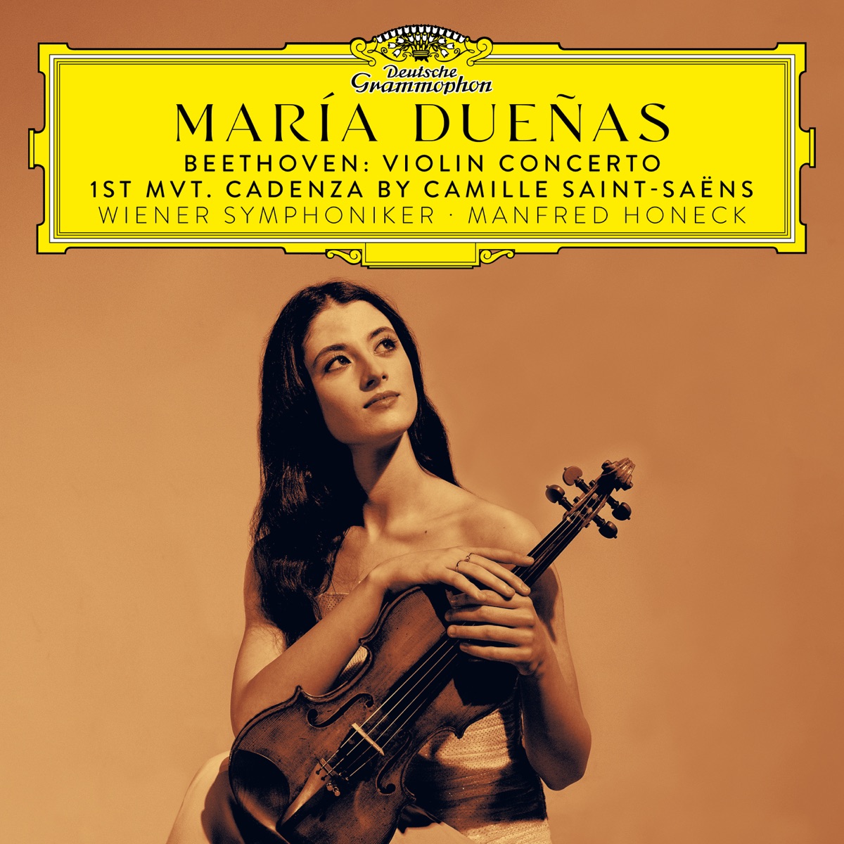 Beethoven: Violin Concerto in D Major, Op. 61 (Cadenzas: Saint-Saëns / Dueñas) by María Dueñas, Vienna Symphony & Manfred Honeck album cover