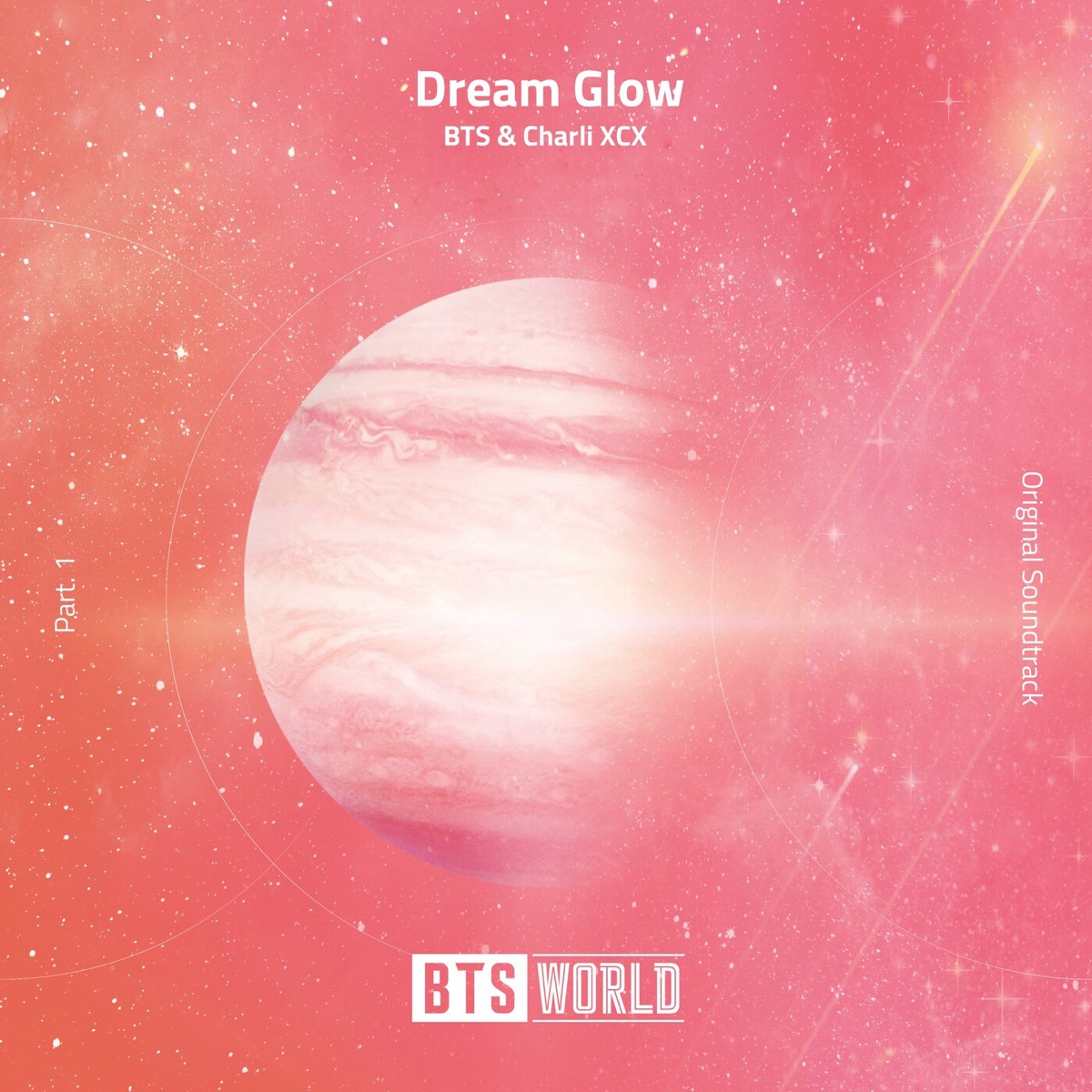 Dream Glow (BTS World Original Soundtrack, Pt. 1) - Single by BTS & Charli xcx album cover artwork