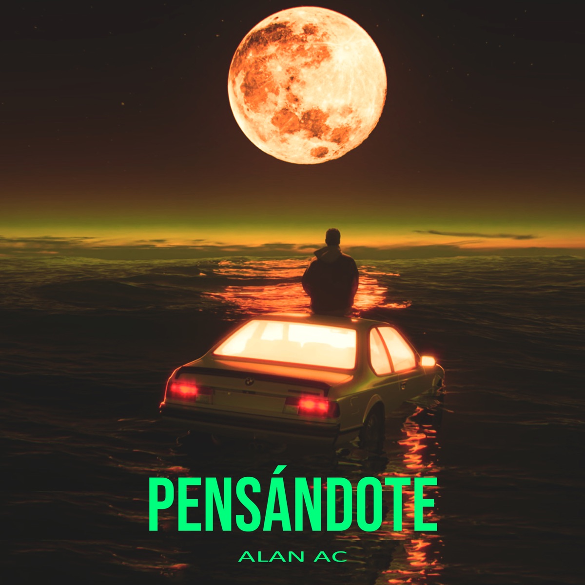 Pensándote - Single by Alan AC album cover