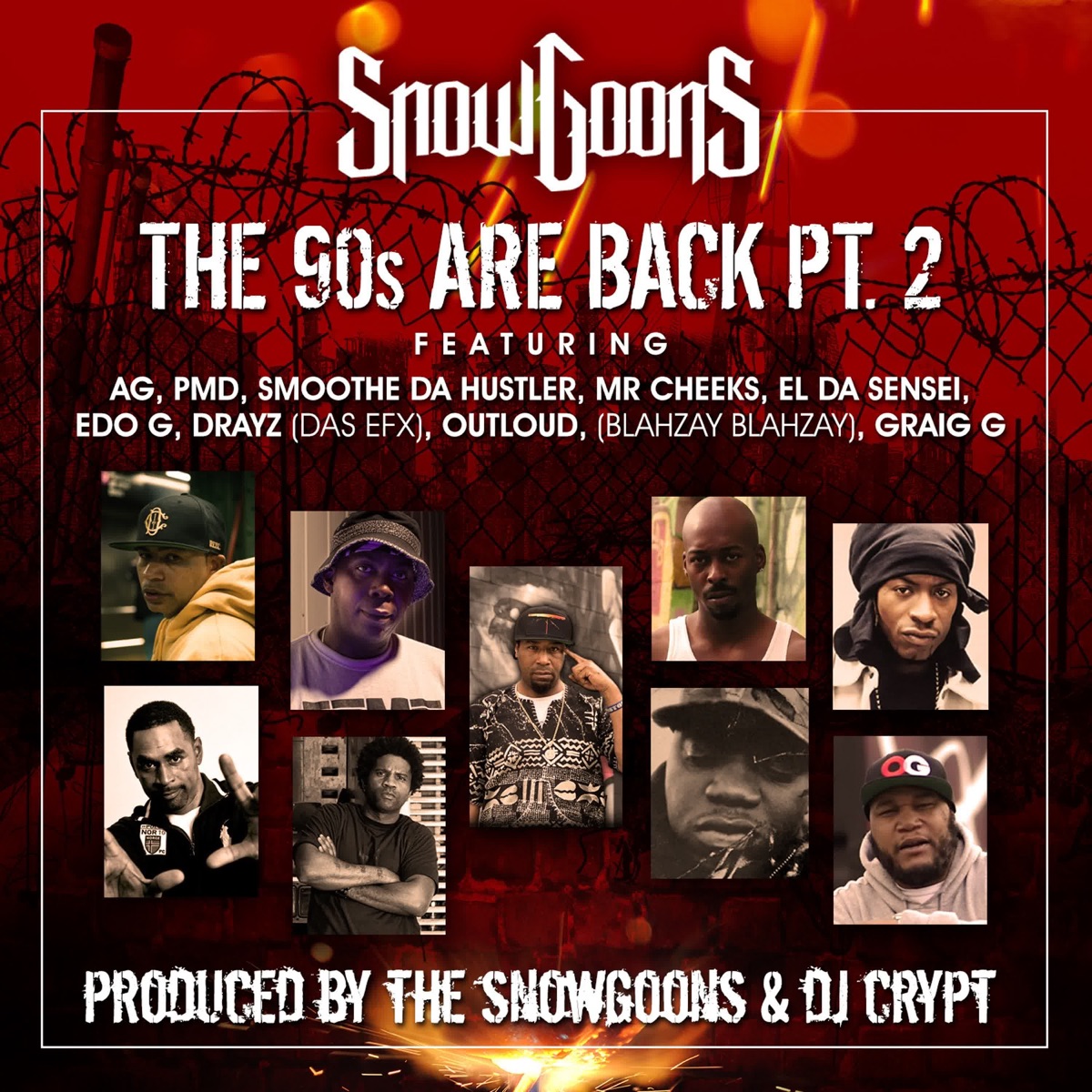 The 90'S Are Back Pt. 2 (feat. AG, PMD, Smoothe Da Hustler, Mr. Cheeks, Edo. G, El Da Sensei, Krazy Drayz, Blahzay Blahzay, Craig G & DJ Crypt) - Single by Snowgoons album cover