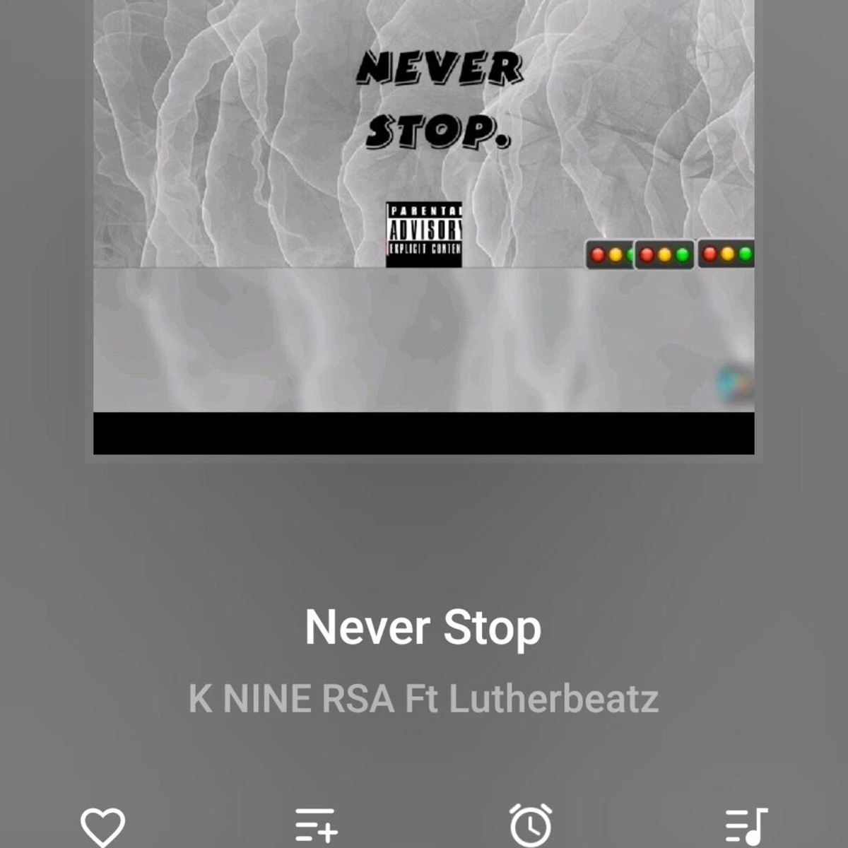 Never stop (feat. Lutherbeatz) - Single by K nine rsa album cover