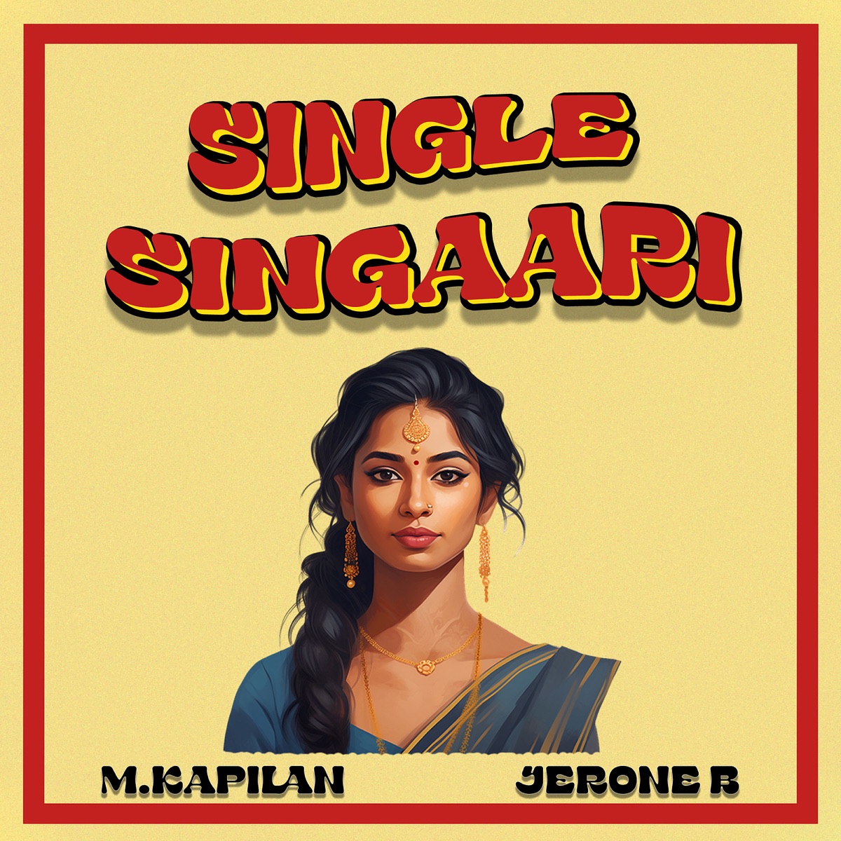 Single Singaari (feat. Jerone b) - Single by M.Kapilan album cover