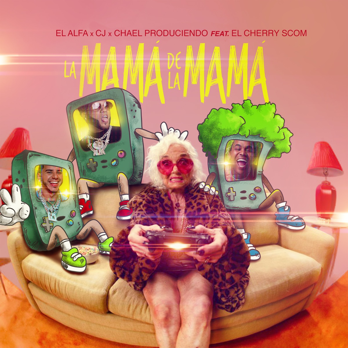 La Mamá de la Mamá (feat. Chael Produciendo) - Single by El Alfa, CJ & El Cherry Scom album cover