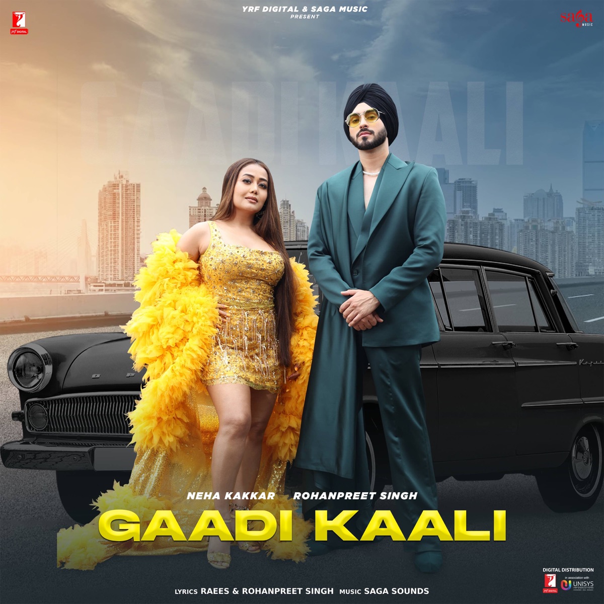 Gaadi Kaali - Single by Neha Kakkar & Rohanpreet Singh album cover