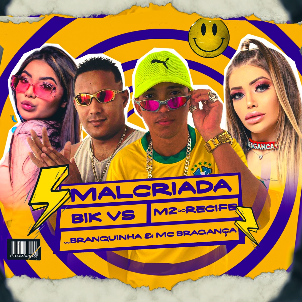 Malcriada (feat. Mc Branquinha & MC Bragança) - Single by Bik Vs & Mz do Recife album cover